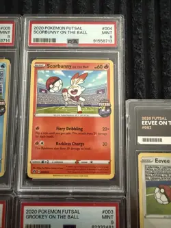 Pokemon TCG Futsal On The Ball Promos Set Of 5. 4 X PSA Graded 9 1 X Ace 9 - Image 4