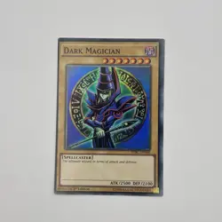*MISCUT* YUGIOH DARK MAGICIAN SUPER RARE 1ST EDITION NM DPBC-EN008 - Image 1