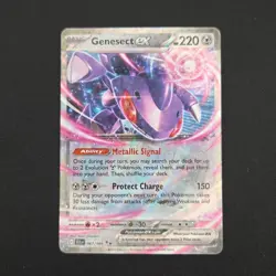 Pokemon TCG Card Genesect Ex 067/086 Black Bolt Double Rare Holo - NM - Image 1