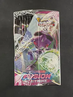 Pokemon Card Fusion Strike Booster Box Factory Sealed Tear in Top Of Plastic - Image 4