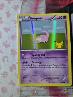 Pokemon Promo 20th Anniversary Slowpoke #32/83 Holo Card Sealed - Image 2