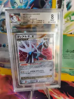 Pokemon Card Dialga Lv. X Holo Diamond Pearl Perl Diamant Japanese BGS Beckett 8 - Image 1
