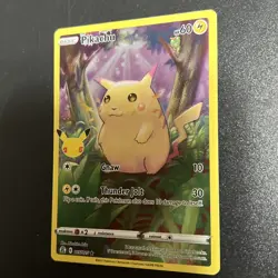 Pikachu 5/25, NM Full Art Holo, Pokemon Celebrations 25th Anniversary TCG Card - Image 2