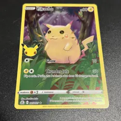 Pikachu 5/25, NM Full Art Holo, Pokemon Celebrations 25th Anniversary TCG Card - Image 4