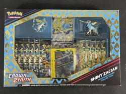 Pokemon Card Shiny Zacian Premium Figure Collection Sealed Box Crown Zenith - Image 1