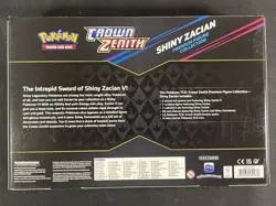 Pokemon Card Shiny Zacian Premium Figure Collection Sealed Box Crown Zenith - Image 2