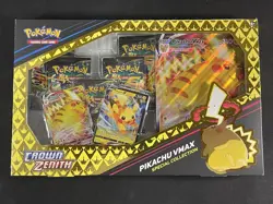 Pokemon Card Pikachu Vmax Special Collection Sealed Box Crown Zenith Swsh - Image 1