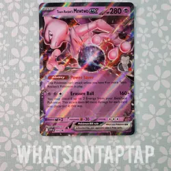 Pokemon Card Team Rockets Mewtwo Ex 205 Black Star Promo Team Rockets Mewtwo Box - Image 1