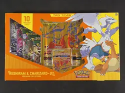 Pokemon Card Reshiram & Charizard Gx Premium Collection Tag Team Evolving Skies - Image 1