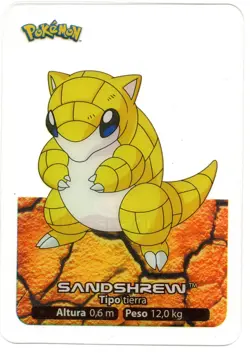 SANDSHREW #027 LAMINCARD COLECCION POKEMON LAMINCARDS 2005 EDIBAS (USADA) - Image 1