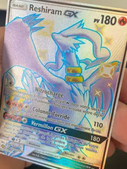 CARTE POKEMON RESHIRAM GX SV51/SV94 FR ULTRA RARE SL DESTINEES OCCULTES - NEUF - Image 2