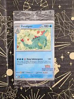 Pokemon - Illustration Contest 2024 Promo -New- Exclusive - Feraligatr - Pikachu - Image 1