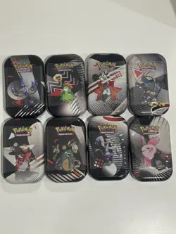 Pokemon TCG - UNOVA TINS - Black Bolt & White Flare - FULL SET X8 Mini Tins ✅ - Image 1