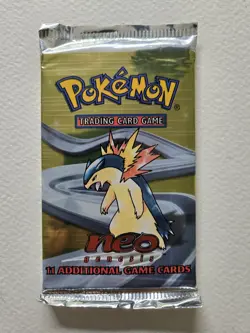 Pokemon Neo Genesis Unlimited Booster Pack Typhlosion Art - 20.93g Heavy - Image 1