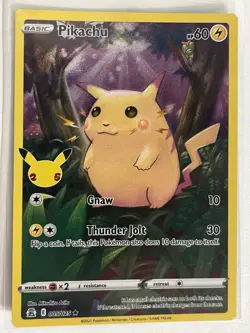 Pokemon TCG Pikachu 005/025 SWSH Celebrations Ultra Rare Full Art NM/M! - Image 2