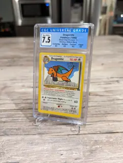 CGC 7.5 Dragonite 5 Mewtwo Strikes Back Black Star Promo 1999 Pokemon - Image 2