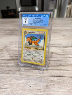 Dragonite 1999 Pokemon WB Movie Promo Black Star #5 CGC 7 NM Graded 1st Movie - Image 2
