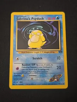 Sabrina's Psyduck 99/132 Gym Challenge Regular WOTC Vintage 2000 Pokemon TCG LP - Image 1