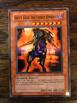 Swift Gaia The Fierce Knight - 1ST ED. SD5-EN006 Common - Used - YUGIOH - Image 1