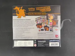 Pokemon Card Champions Path ETB Box Factory Sealed Swsh Tear In Plastic - Image 3