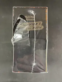 Pokemon Card Champions Path ETB Box Factory Sealed Swsh Tear In Plastic - Image 4