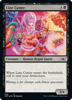 Line Cutter (366 Galaxy) FOIL Unfinity NM Creature Common MAGIC CARD ABUGames - Image 1