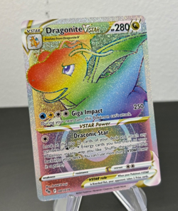 2022 Pokemon Dragonite VStar Rainbow Secret Rare Pokemon Go 081/078 Card NM - Image 2