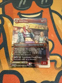 Magic the Gathering - Gwen Stacy (0202) (Borderless) (SPM) #202 - Image 1