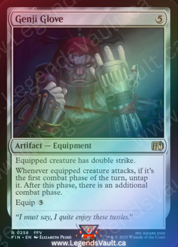 MTG - Final Fantasy - Genji Glove (0258) Rare (Foil) - Image 1