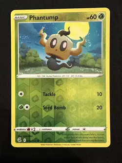 POKEMON TCG PHANTUMP 016/264 FUSION STRIKE REVERSE HOLO ENGLISH - Image 1