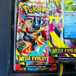 🔥 Mega Evolution 3 Pack Blister Golduck ME01 (in-hand in UK) Pokemon TCG 👀🔥 - Image 2