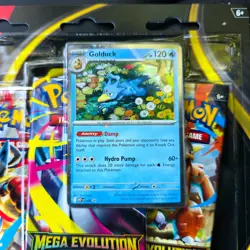 🔥 Mega Evolution 3 Pack Blister Golduck ME01 (in-hand in UK) Pokemon TCG 👀🔥 - Image 4