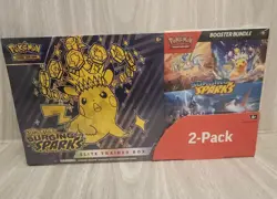 Pokemon Surging Sparks ETB + Booster Bundle Costco 2 pack NEW & SEALED - Image 1