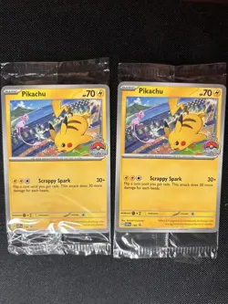 Pikachu Promo 2024 World Championships SVP EN 190 Pokemon Worlds SEALED PROMO x2 - Image 1