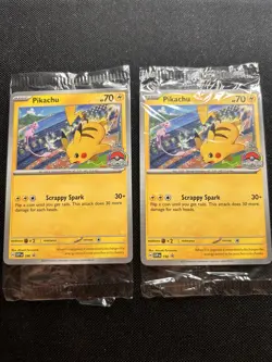 Pikachu Promo 2024 World Championships SVP EN 190 Pokemon Worlds SEALED PROMO x2 - Image 4