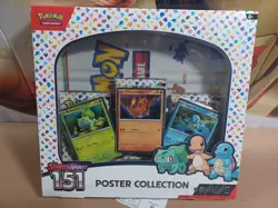 Pokemon TCG Scarlet & Violet 151 Poster Collection Box Sealed 3 Booster Packs 820650853166 - Image 1
