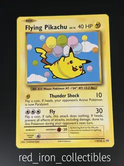 Flying Pikachu 110/108 Secret Rare Evolutions XY Pokemon Card NM - Image 1