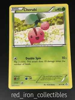 Cherubi 4/113 Uncommon Legendary Treasures Black & White Pokemon Card NM - Image 1