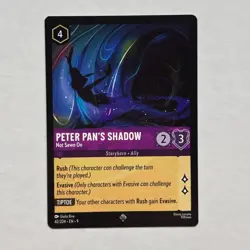 Peter Pan's Shadow 42/204 Disney Lorcana Fabled Regular Super Rare Card NM - Image 1