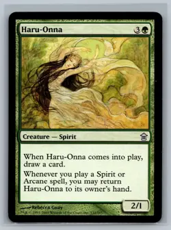 Magic MTG Saviors of Kamigawa Haru-Onna #132/165 TCG CCG - Image 1