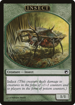 Insect Token #4 (MP) Scars of Mirrodin SOM Magic MTG - Image 1