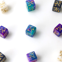 48 Pieces MTG Dice Counters Token Dice, Magic the Gathering Glitter Sparkle, Loy - Image 4