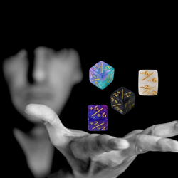 48 Pieces MTG Dice Counters Token Dice, Magic the Gathering Glitter Sparkle, Loy - Image 5