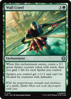 MTG magic 1x Wall Crawl FOIL (M/NM) Marvel's Spider-Man - Image 1