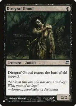 Diregraf Ghoul - Light Play MTG The List - Image 1