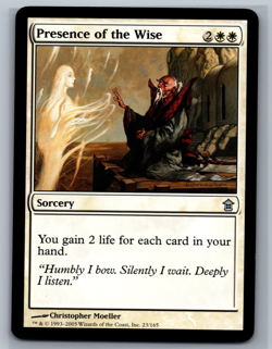 Magic MTG Saviors of Kamigawa Presence of the Wise #23/165 TCG CCG - Image 1
