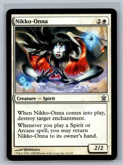 Magic MTG Saviors of Kamigawa Nikko-Onna #21/165 TCG CCG - Image 1