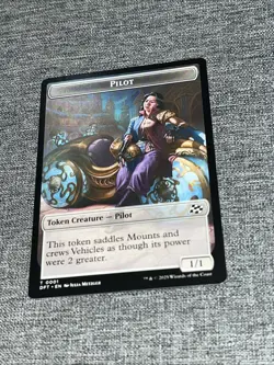 Vehicle Pilot Double-sided Token 0012 0001 - MTG - Aetherdrift (DFT) - Regular - Image 1