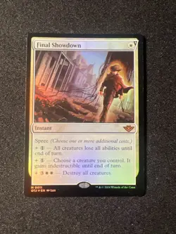 Final Showdown Outlaws of Thunder Junction Foil NM MTG - Image 1