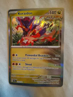 Koraidon 119/162 Holo Rare Pokemon TCG Scarlet & Violet Temporal Forces MINT - Image 1